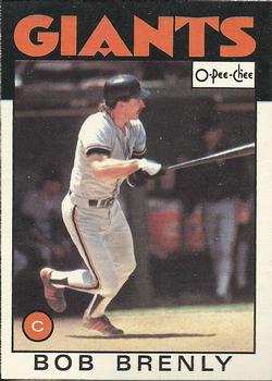 1986 O-Pee-Chee Baseball Cards 307     Bob Brenly